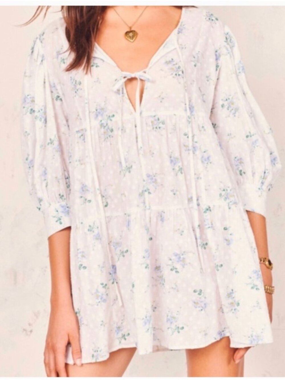 Love Shack Fancy Bex floral Cotton dress